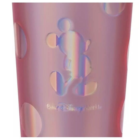 Walt Disney World Pink Starbucks Tumbler with Straw - Picture 3 of 5